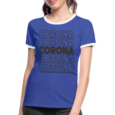 corona corona corona frauen kontrast t shirt 1