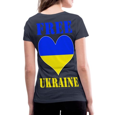 free ukraine frauen bio t shirt mit v ausschnitt von stanley stella 2