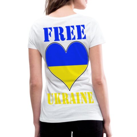 free ukraine frauen bio t shirt mit v ausschnitt von stanley stella