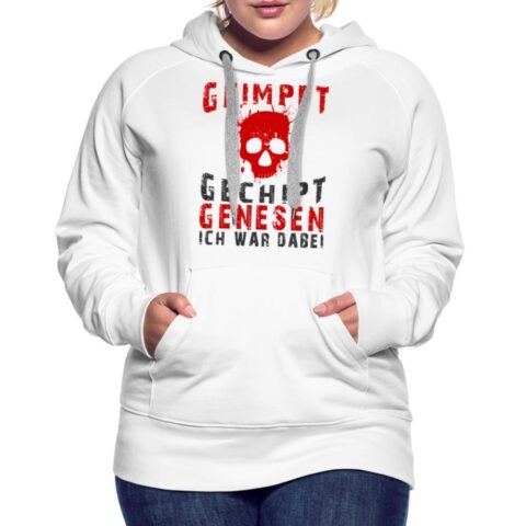 geimpft gechipt genesen frauen premium hoodie