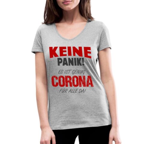 keine panik frauen bio t shirt mit v ausschnitt von stanley stella 3