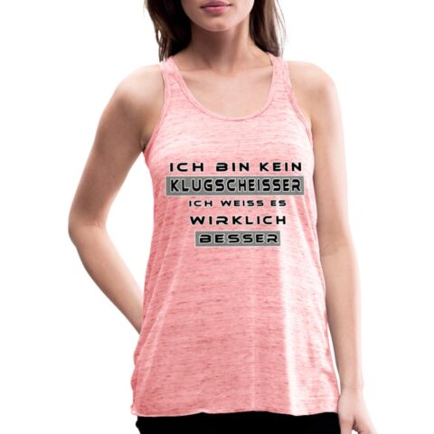 klugscheisser federleichtes frauen tank top 4