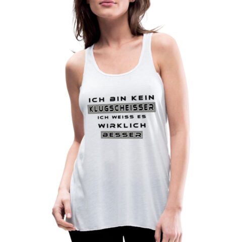 klugscheisser federleichtes frauen tank top