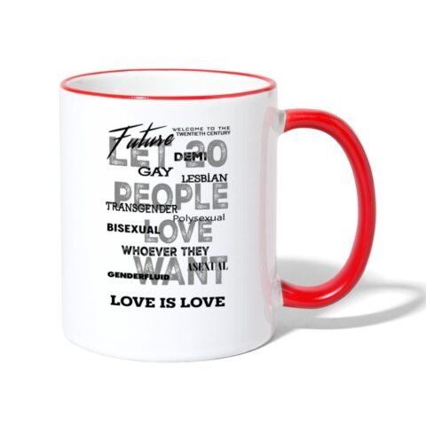 lgbtq twentieth century tasse zweifarbig