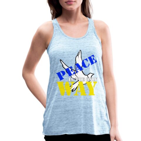 peace is the only way federleichtes frauen tank top 3