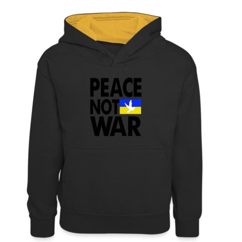 peace not warin urkaine kinder kontrast hoodie 2