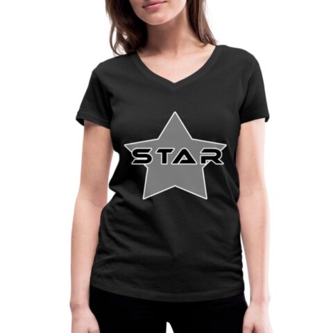 star frauen bio t shirt mit v ausschnitt von stanley stella 1