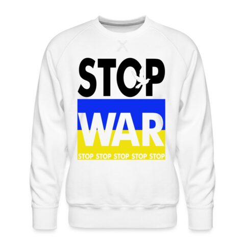 stop war in ukraine maenner premium pullover 8