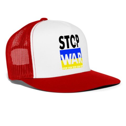 stop war in ukraine trucker cap 9