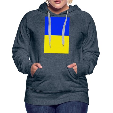 ukraine flag dein text frauen premium hoodie 2