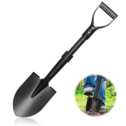 Strapazierfähige Gartenschaufel mit D-Griff und Fiberglas-Schaft