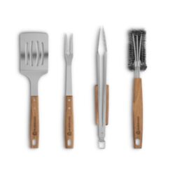 BURNHARD Grillbesteck-Set mit Grillzange und Grillwender