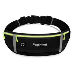 PEGINMOL Laufgürtel für Handy in Schwarz und Grün