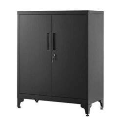 SONGMICS Aktenschrank in mattschwarz