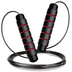 Bonison Springseil in Rot-Schwarz für Fitness und Gewichtsreduktion