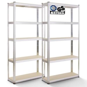 Arebos Schwerlastregal mit 5 verstellbaren MDF-Platten