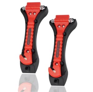 2er Notfallhammer Set für Auto mit Gurtschneider