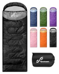 Sportneer Schlafsack Outdoor für Kinder und Erwachsene