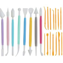 WOLMIK Modellierwerkzeug Set für kreatives Arbeiten mit Ton