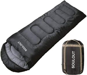 SOULOUT Schlafsack für Camping und Outdoor-Aktivitäten