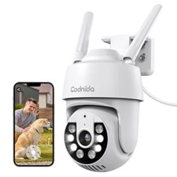 Codnida 2K Überwachungskamera mit 360° Ansicht
