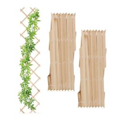 Relaxdays Rankgitter Set für Kletterpflanzen im Garten