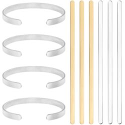 Beebeecraft Edelstahl Armband Stempel Rohling Set