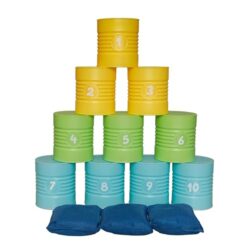 alldoro Dosenwerfen Spiel Set mit bunten Dosen