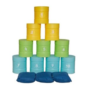alldoro Dosenwerfen Spiel Set mit bunten Dosen