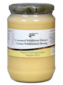 900 g Creme Wildblumen und Kräuter Bienen Honig im Glas