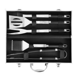 Lehmann Grillbesteck Set aus Edelstahl im Koffer
