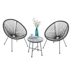 Juskys Balkonmöbel Set Ostana auf Balkon