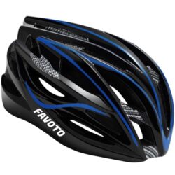 Favoto Fahrradhelm in Schwarz-Blau für Erwachsene