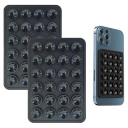 iLamvie Silikon-Saugnäpfe für Handys in Schwarz