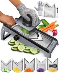 7-in-1 Edelstahl Mandoline Gemüsehobel in der Küche