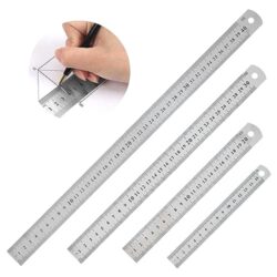 Edelstahl Linealset in verschiedenen Größen