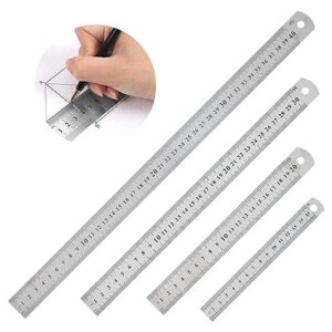 Edelstahl Linealset in verschiedenen Größen