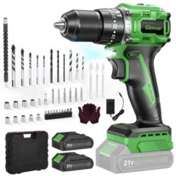 Ginour 21V Bürstenlos Akku Schlagbohrschrauber Set