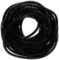 UNITEC Spiralschlauch 6mm 10m schwarz für Kabelorganisation