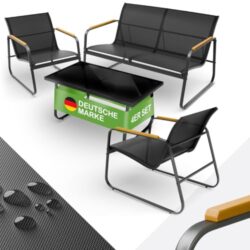 Blumtal Gartenmöbel Set für 4 Personen auf Balkon