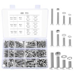 408 Stück Sechskantschrauben und Muttern Set