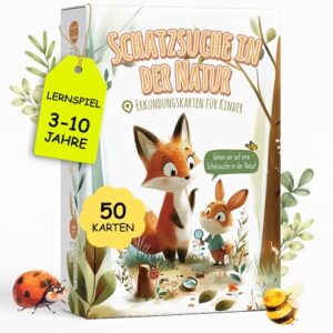 Kinder spielen mit Gefunden Outdoor Suchspiel im Garten