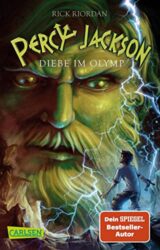 Percy Jackson 1 Buchcover mit griechischen Göttern