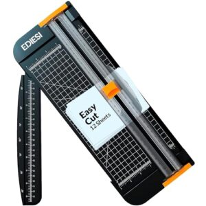 Ediesi Papierschneider in Schwarz für präzise Schnitte