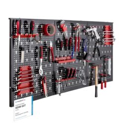 Arebos Werkzeugwand in rotem Design für Werkstatt