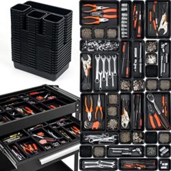 45 Stück Werkzeugkoffer Leer Organizer für Werkstatt