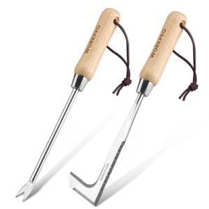 Verschiedene Unkrautentferner Werkzeuge für die Gartenarbeit