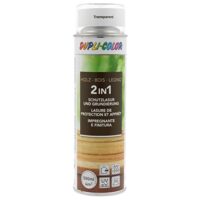 Holzschutzspray in einer Flasche für den Schutz von Holzoberflächen.