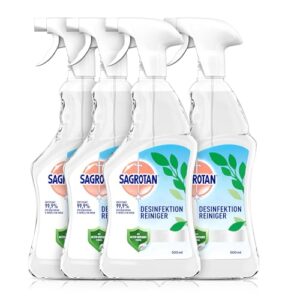 Desinfektionsspray auf einer Küchenoberfläche