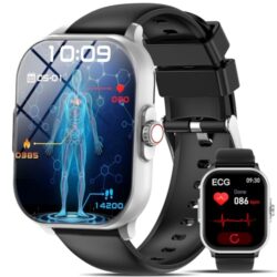 Gesundheitsuhr mit Telefonfunktion und Fitness-Tracking-Funktionen.